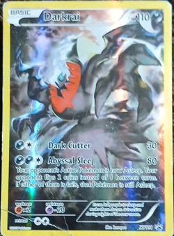 Pokemon Darkrai Promo Holo Basic Card XY114 XY Set 110 HP 30/80 Attack - Image 1
