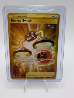 Energy Switch 212/195 Secret Pokemon Card Swsh12: Silver Tempest Holo NM - Image 1