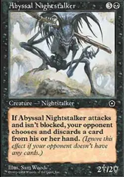 Abyssal Nightstalker - Light Play MTG Portal Second Age - Image 1