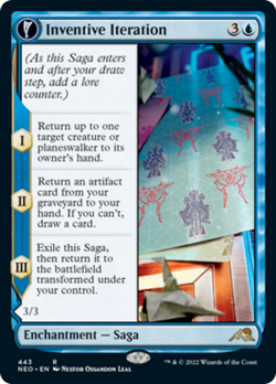 Inventive Iteration Extended Art FOIL Kamigawa Neon Dynasty NM - Image 1