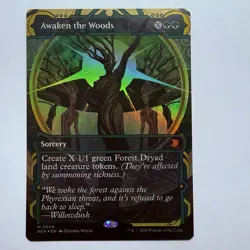 Magic The Gathering Mtg Awaken The Woods Foil Secrets Of Strixhaven Mythic - Image 1