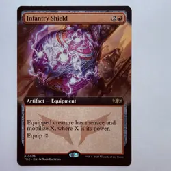 Magic The Gathering Mtg Infantry Shield Tarkir Dragonstorm Near Mint Borderless - Image 1