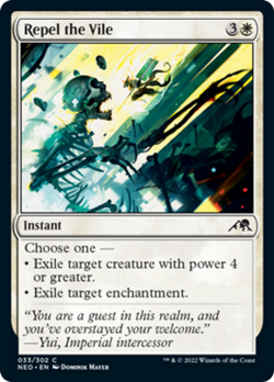Repel the Vile FOIL Kamigawa: Neon Dynasty NM White Common MAGIC CARD ABUGames - Image 1