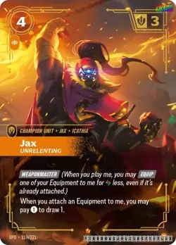 Jax - Unrelenting [SFD - 119/221] - NM [Foil] TCG Riftbound - Image 1