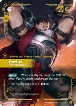 Darius - Executioner [OGN - 243/298] - NM [Foil] TCG Riftbound - Image 1