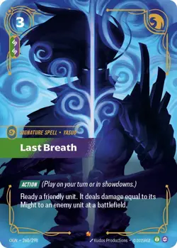 Last Breath [OGN - 260/298] - NM [Foil] TCG Riftbound - Image 1