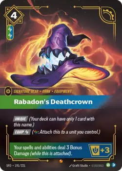 Rabadon's Deathcrown [SFD - 191/221] - NM [Foil] TCG Riftbound - Image 1
