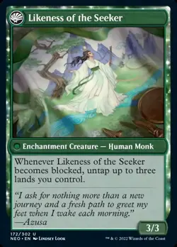Azusa's Many Journeys / Likeness of the Seeker FOIL Kamigawa: Neon Dynasty NM - Image 2