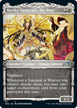 Norika Yamazaki, the Poet (Showcase) FOIL Kamigawa: Neon Dynasty NM ABUGames - Image 1