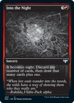 Into the Night (Silver Screen) FOIL Innistrad: Double Feature - Crimson Vow NM - Image 1