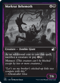Morkrut Behemoth Silver Screen FOIL Innistrad Midnight Hunt NM - Image 1