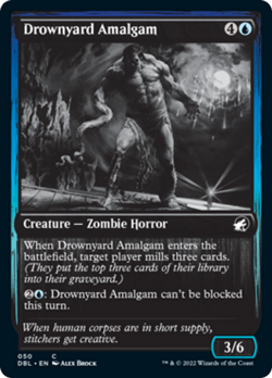 Drownyard Amalgam Silver Screen FOIL Innistrad Midnight Hunt NM - Image 1