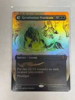 Germination Practicum Borderless Foil 296 Secrets of Strixhaven MTG - Image 1