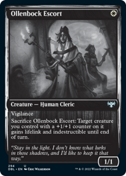 Ollenbock Escort (Silver Screen) FOIL Innistrad: Double Feature - Crimson Vow NM - Image 1