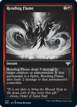 Rending Flame (Silver Screen) FOIL Innistrad: Double Feature - Crimson Vow NM - Image 1