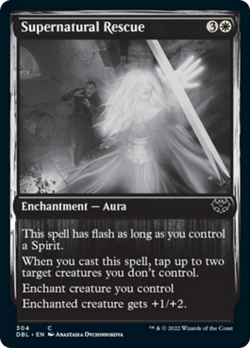 Supernatural Rescue Silver Screen FOIL Innistrad Crimson Vow NM - Image 1