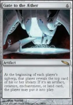 Moderate Play, English MTG Regular Gate to the Aether Mirrodin Magic the Gatheri - Image 1