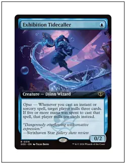 1x Exhibition Tidecaller, Extended Art, Secrets of Strixhaven, MTG NM - Image 1
