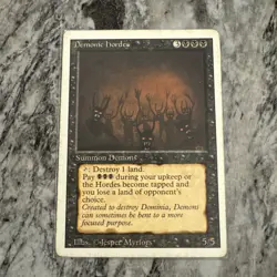 Magic the Gathering ~ MTG ~ 1x Demonic Hordes ~ LP ~ REVISED - Image 1