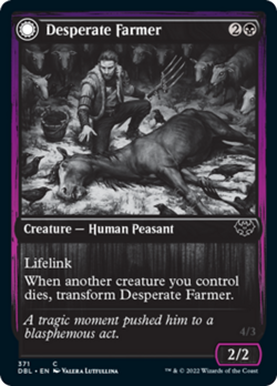 Desperate Farmer Silver Screen FOIL Innistrad Crimson Vow NM - Image 1