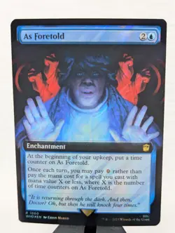 MTG Magic The Gathering Doctor Who Extended Art Surge Foil 1060 - As Foretold - Image 1