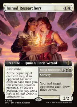 JOINED RESEARCHERS Rare Extended Art Foil Secrets of Strixhaven NM MTG - Image 1