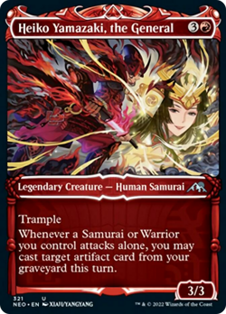 Heiko Yamazaki, the General (Showcase) FOIL Kamigawa: Neon Dynasty NM ABUGames - Image 1