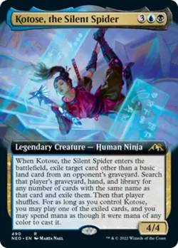Kotose, the Silent Spider (Extended Art) FOIL Kamigawa: Neon Dynasty NM ABUGames - Image 1