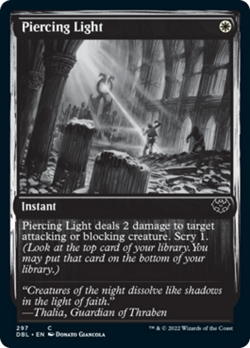 Piercing Light (Silver Screen) FOIL Innistrad: Double Feature - Crimson Vow NM - Image 1