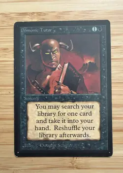 Demonic Tutor Beta MTG NM/Excellent - Image 1