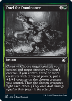 Duel for Dominance Silver Screen FOIL Innistrad Midnight Hunt NM - Image 1
