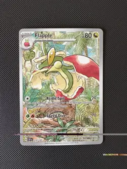 Flapple - 210/191 - Pokemon Surging Sparks Illustration Rare Pokemon TCG NM - Image 1