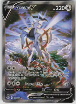 Pokemon Arceus V (Alternate Full Art) Ultra Rare SWSH09: Brilliant Stars 166/172 - Image 1