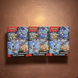 Lot of 3 Pokemon Scarlet & Violet: Stellar Crown Booster Bundle - Image 1