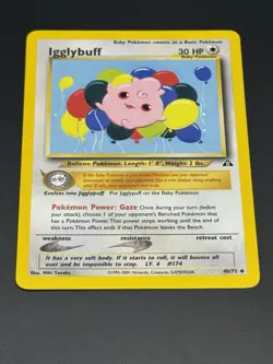Pokemon TCG - Igglybuff 40/75 Neo Discovery Regular - Image 3