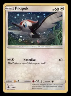 Pikipek - SM07 Holo Promo Sun & Moon Promo Pokemon TCG NM - Image 1
