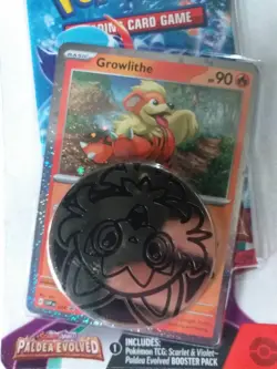 Pokemon TCG : PALDEA EVOLVED GROWLITHE Booster Pack. Brand New and Sealed - Image 3