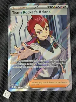 Team Rocket's Ariana 224/182 - Destined Rivals Ultra Rare Pokemon TCG NM - Image 1