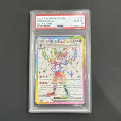 Pokemon Cinderace ex 157/142 Sv07: Stellar Crown Ultra Rare Holo PSA 10 2024 - Image 1