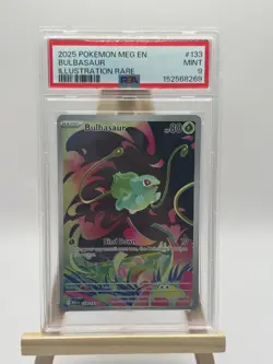 2025 POKEMON MEG EN-MEGA EVOLUTION ENHANCED BOOSTER TOPPER BULBASAUR PSA 9 - Image 1