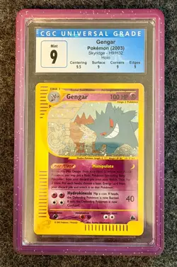 2003 Pokemon Skyridge Gengar H9/H32 Holo CGC 9 w/Subs - Image 1