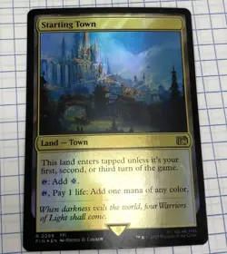 1x Starting Town MTG FINAL FANTASY FOIL Magic Commander Standard Pack Fresh - Image 1