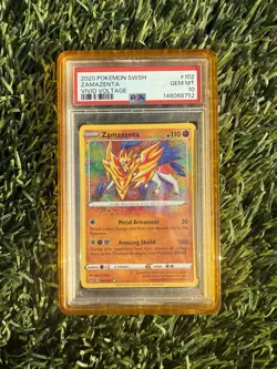 Zamazenta 102/185 Amazing Rare Vivid Voltage 2020 Pokemon - PSA 10 - Image 1