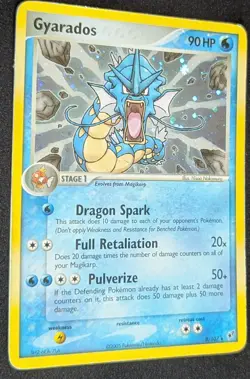2005 Pokemon Gyarados ex Holo Deoxys #8/107 Vintage MP Rare - Image 2