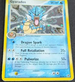 2005 Pokemon Gyarados ex Holo Deoxys #8/107 Vintage MP Rare - Image 3