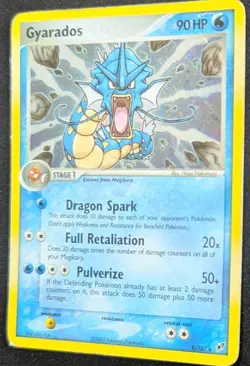 2005 Pokemon Gyarados ex Holo Deoxys #8/107 Vintage MP Rare - Image 4