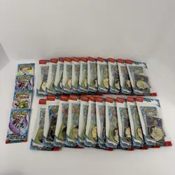Pokemon Journey Together Booster Pack Scraggy Yanma Blister Bundle of 26 Packs - Image 1