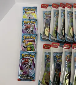 Pokemon Journey Together Booster Pack Scraggy Yanma Blister Bundle of 26 Packs - Image 3
