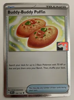 Buddy-Buddy Poffin 144/162 Temporal Forces Prize Pack Series Cosmos Holo NM - Image 1