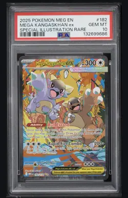 2025 Pokemon Mega Evolution SIR Mega Kangaskhan ex #182 PSA 10 GEM MINT - Image 1